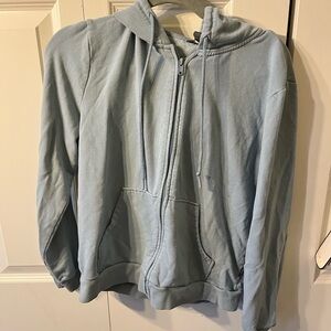 Blue zip up